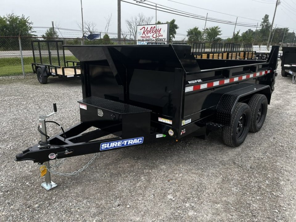 New 2027 Sure-Trac 72INx10 7K Single Ram Dump Trailer