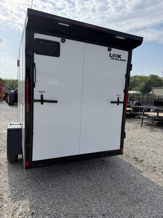 New 2026 Look Trailers 6X12 ST DLX RAMP WHITE Cargo / Enclosed Trailer