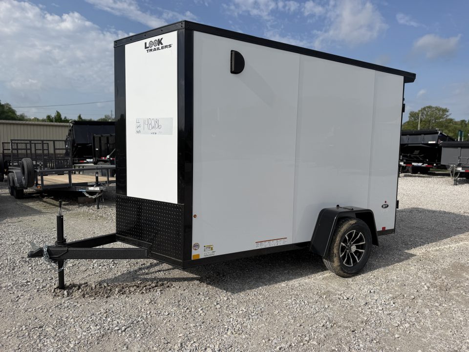 New 2026 Look Trailers 6X12 ST DLX RAMP WHITE Cargo / Enclosed Trailer
