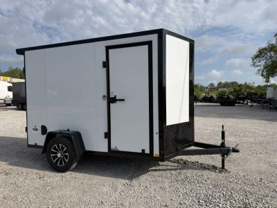 New 2026 Look Trailers 6X12 ST DLX RAMP WHITE Cargo / Enclosed Trailer