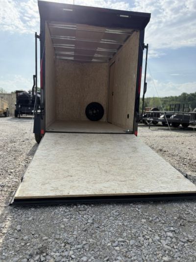 New 2026 Look Trailers 6X12 ST DLX RAMP WHITE Cargo / Enclosed Trailer