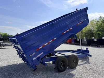 New 2026 PJ Trailers 7X16 (4FT WALL) DUMP TRAILER 16K GVWR Dump Trailer
