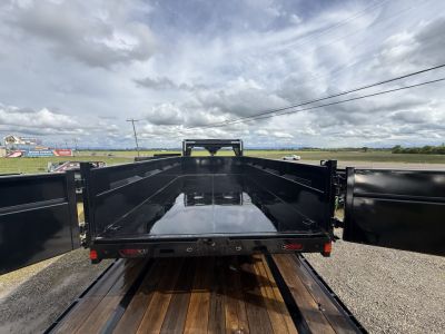 New 2026 Delco Trailers D414 Gooseneck Dump Trailer 83"x14' Black