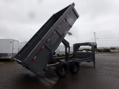 New 2026 Delco Trailers D414 Gooseneck Dump Trailer 3' sides Dump Trailer