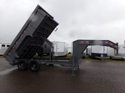 New 2026 Delco Trailers D414 Gooseneck Dump Trailer 3' sides Dump Trailer