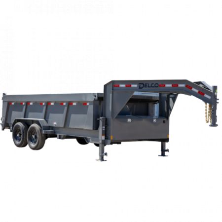 New 2026 Delco Trailers D414 Gooseneck Dump Trailer 3' sides Dump Trailer