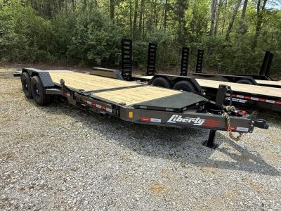 New 2026 Liberty LT14K Tilt Trailer, 15.4K GVWR, I BEAM FRAME, FORK HOLDERS, SPARE MOUNT