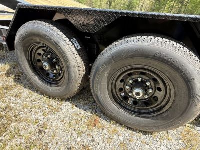 New 2026 Liberty LT14K Tilt Trailer, 15.4K GVWR, I BEAM FRAME, FORK HOLDERS, SPARE MOUNT