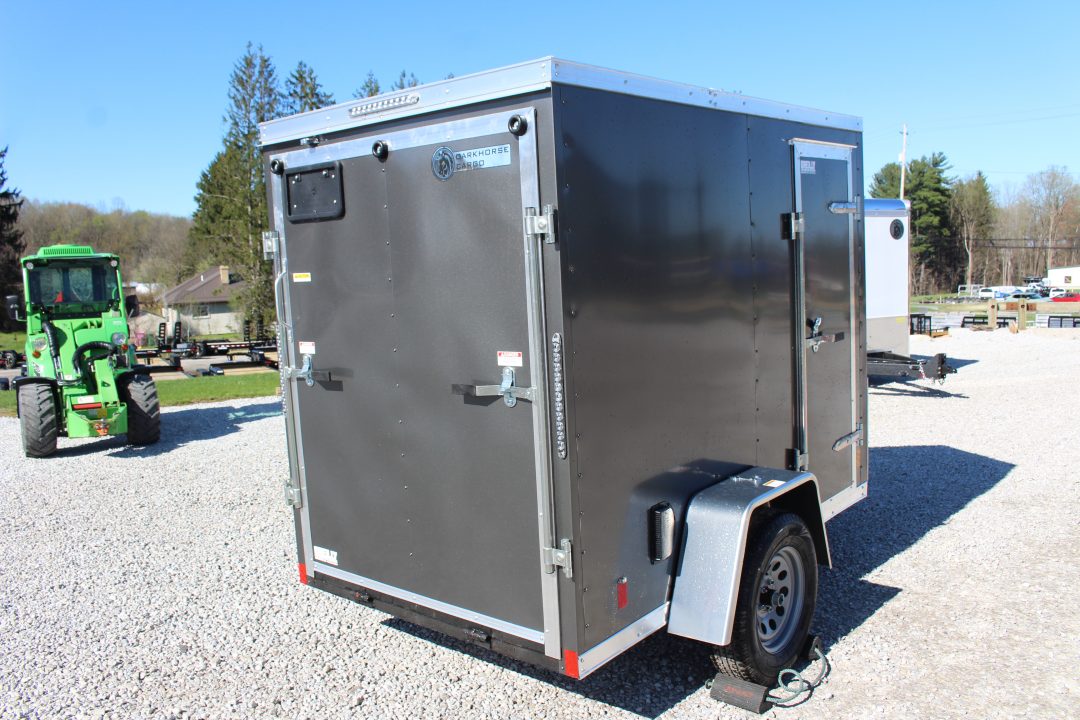 New 2026 Darkhorse Cargo DHW 5' x 8' Enclosed Trailer - Rear Ramp Door - 6' Interior Height - 2990# GVW