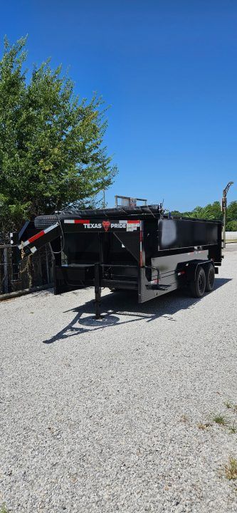 New 2026 Texas Pride Trailers Gooseneck 7x16x4 Tandem Axles Dump Trailer