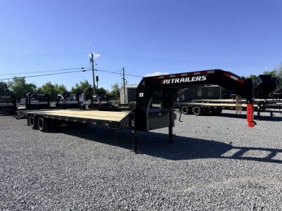 New 2026 PJ Trailers 102X32 GOOSENECK 25K GVWR (MEGA RAMPS) Flatbed Trailer