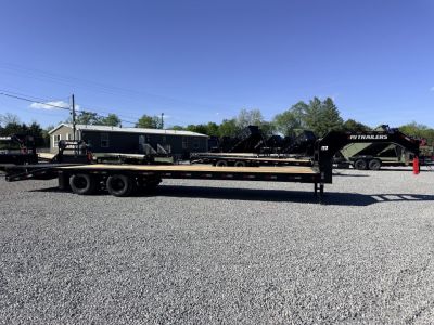 New 2026 PJ Trailers 102X32 GOOSENECK 25K GVWR (MEGA RAMPS) Flatbed Trailer