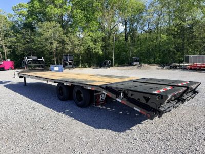 New 2026 PJ Trailers 102X32 GOOSENECK 25K GVWR (MEGA RAMPS) Flatbed Trailer