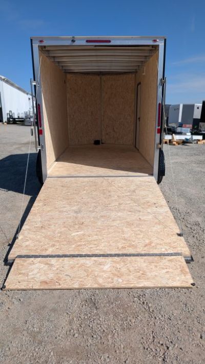 New 2026 Legend 7x12 + 2' V Thunder Aluminum Enclosed Cargo Trailer w/ Ramp Door