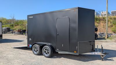 New 2026 Legend 7x12 + 2' V Thunder Aluminum Enclosed Cargo Trailer w/ Ramp Door