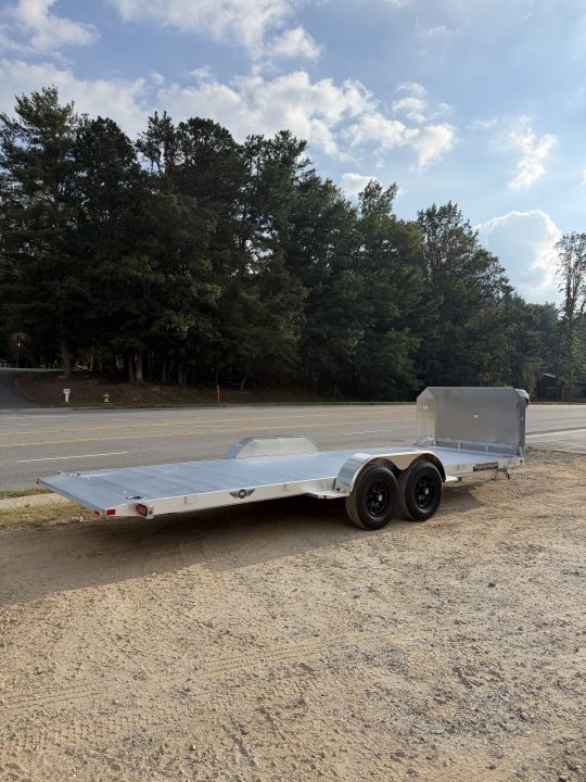 New 2027 Aluma 8220-H-ANV-TILT-TA-EL Tilt Trailer / ALL ALUMINUM / 82" WIDE X 20" LONG / 2-5200# ELECTRIC BRAKE AXLES