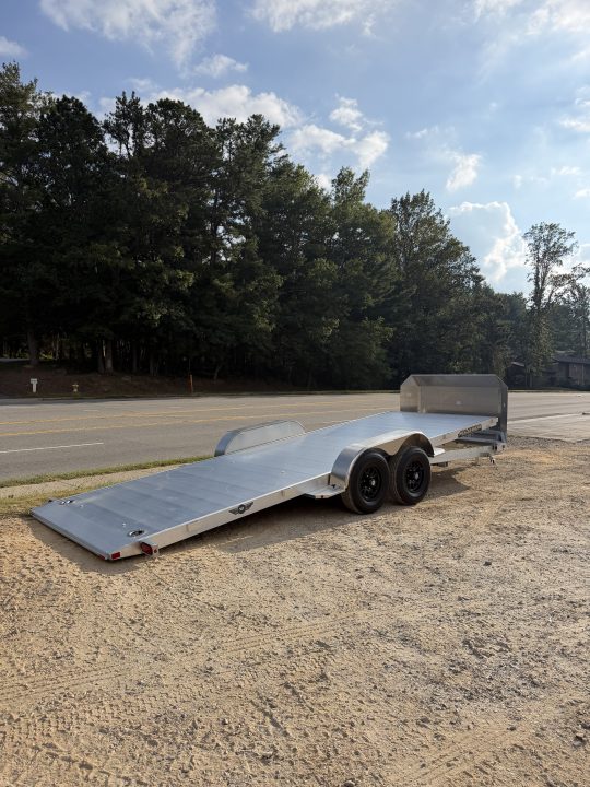 New 2027 Aluma 8220-H-ANV-TILT-TA-EL Tilt Trailer / ALL ALUMINUM / 82" WIDE X 20" LONG / 2-5200# ELECTRIC BRAKE AXLES