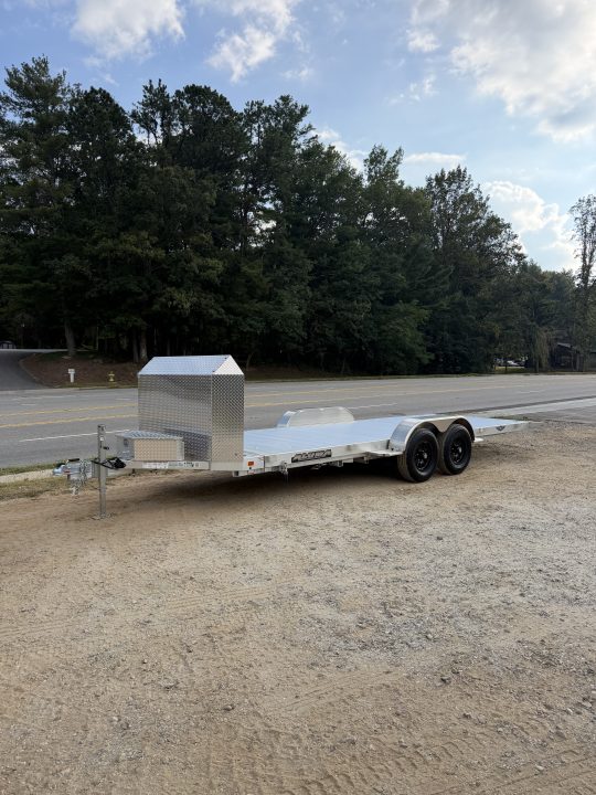 New 2027 Aluma 8220-H-ANV-TILT-TA-EL Tilt Trailer / ALL ALUMINUM / 82" WIDE X 20" LONG / 2-5200# ELECTRIC BRAKE AXLES