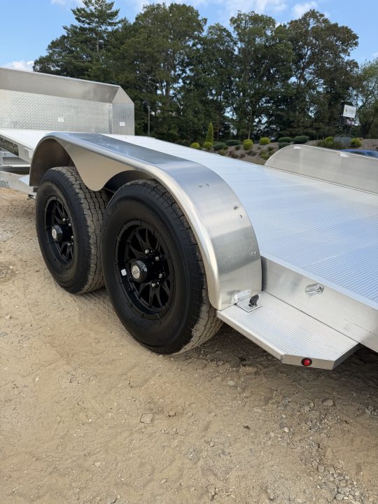 New 2027 Aluma 8220-H-ANV-TILT-TA-EL Tilt Trailer / ALL ALUMINUM / 82" WIDE X 20" LONG / 2-5200# ELECTRIC BRAKE AXLES