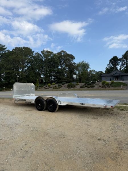 New 2027 Aluma 8220-H-ANV-TILT-TA-EL Tilt Trailer / ALL ALUMINUM / 82" WIDE X 20" LONG / 2-5200# ELECTRIC BRAKE AXLES
