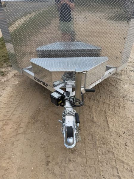 New 2027 Aluma 8220-H-ANV-TILT-TA-EL Tilt Trailer / ALL ALUMINUM / 82" WIDE X 20" LONG / 2-5200# ELECTRIC BRAKE AXLES
