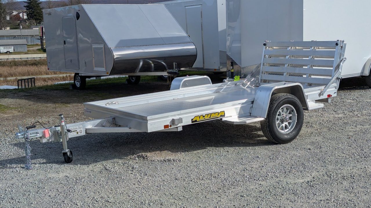 New 2027 Aluma 5'3" x 10 HD Utility Trailer w/ Bi-Fold Gate