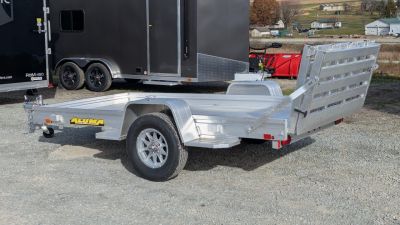 New 2027 Aluma 5'3" x 10 HD Utility Trailer w/ Bi-Fold Gate