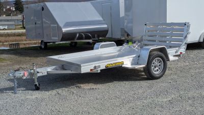New 2027 Aluma 5'3  x 10 HD Utility Trailer w/ Bi-Fold Gate