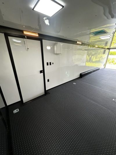 New 2026 Rock Solid Cargo 8.5x32 Race Trailer-Finished Interior-Triple 7000 TORSIONS -HD RAMP-10" BOGEY WHEELS-50 AMP ELECTRIC PACKAGE
