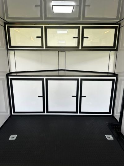 New 2026 Rock Solid Cargo 8.5x28 Race Trailer-Finished Interior-Triple 7000 TORSIONS -HD RAMP-10" BOGEY WHEELS