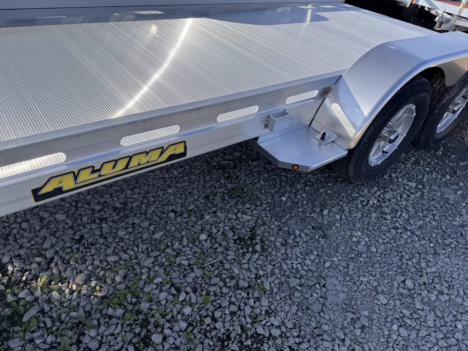 New 2027 Aluma 6'6" x 16' Tandem Axle Utility Trailer w/ Underbody Ramps