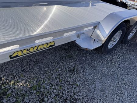 New 2027 Aluma 6'6" x 16' Tandem Axle Utility Trailer w/ Underbody Ramps