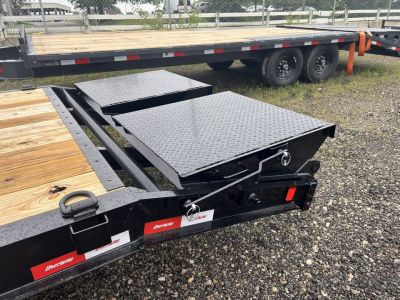 New 2026 Liberty 83 IN X 22 FT EQUIPMENT TRAILER FULL WIDTH RAMPS 15400 GVWR