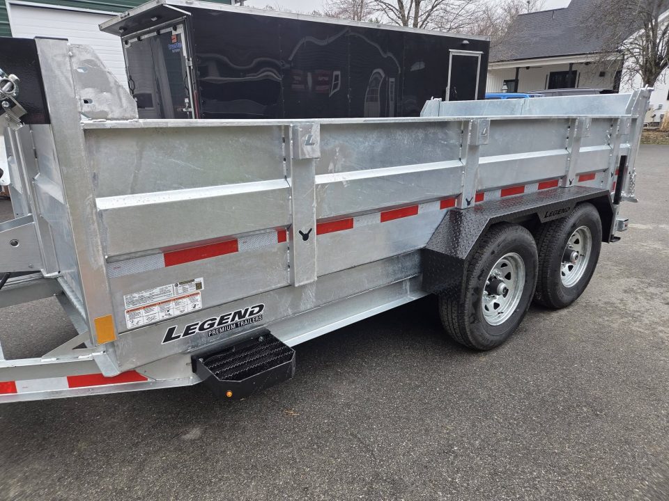 New 2026 Legend Trailers 7x14 Galvanized 14,000lb gvwr dump trailer Dump Trailer