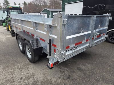 New 2026 Legend Trailers 7x14 Galvanized 14,000lb gvwr dump trailer Dump Trailer