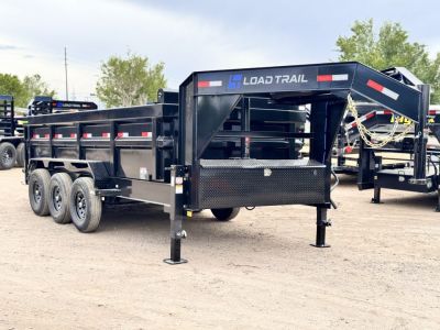 New 2026 Load Trail 7-16-3H Telescopic Gooseneck Dump W/ 7 Gauge Floor Triple 7K Axles