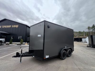 New 2026 US Cargo 7.5X12+ 2ft V-Nose /Polycore/ I-Beam Frame / 7' interior / Blackout - 7000GVW