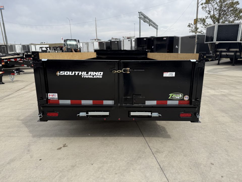 New NEW 2027 Southland 16ft Low Profile Dump Trailer 2-7000 lb axles =14K Scissor lift, Ramps, tarp, solar charger, trickle charger, D rings,