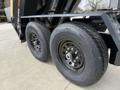 New NEW 2027 Southland 16ft Low Profile Dump Trailer 2-7000 lb axles =14K Scissor lift, Ramps, tarp, solar charger, trickle charger, D rings,