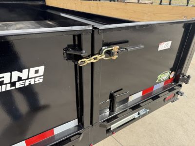 New NEW 2027 Southland 16ft Low Profile Dump Trailer 2-7000 lb axles =14K Scissor lift, Ramps, tarp, solar charger, trickle charger, D rings,