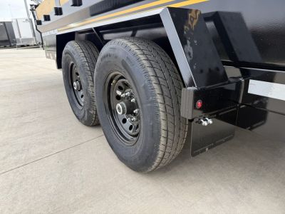 New NEW 2027 Southland 16ft Low Profile Dump Trailer 2-7000 lb axles =14K Scissor lift, Ramps, tarp, solar charger, trickle charger, D rings,