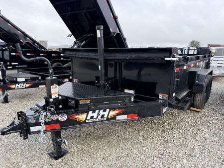 New 2027 H&H Black 83"x14' 15.4k Telescopic I-Beam Dump Trailer