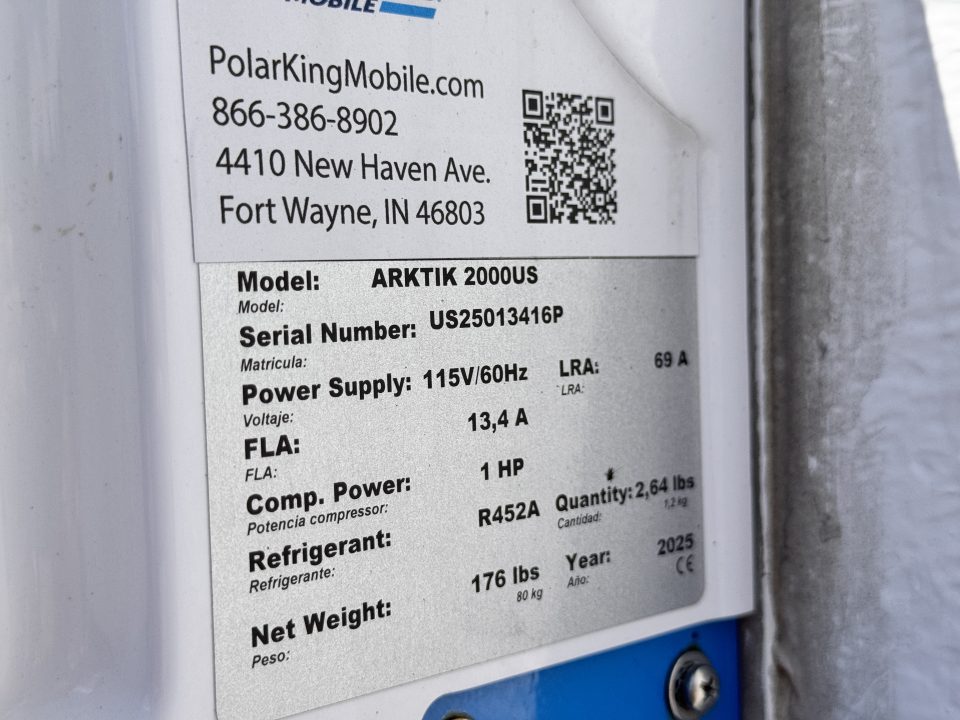 New 2025 Polar King 6-16 Avalanche series Refrigerated Trailer