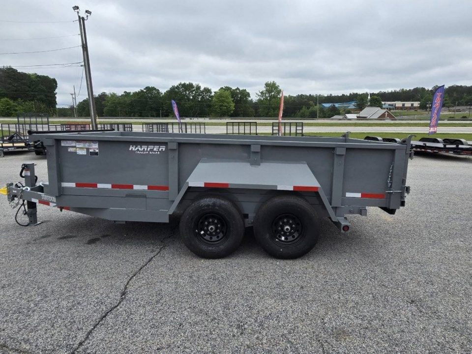 New 2026 TUFFDUMP 14K 7X14 DUMP TRAILER 2' WALLS