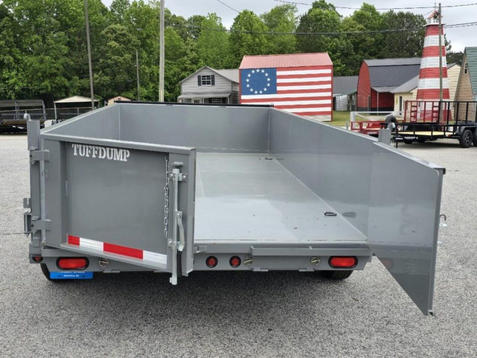 New 2026 TUFFDUMP 14K 7X14 DUMP TRAILER 2' WALLS