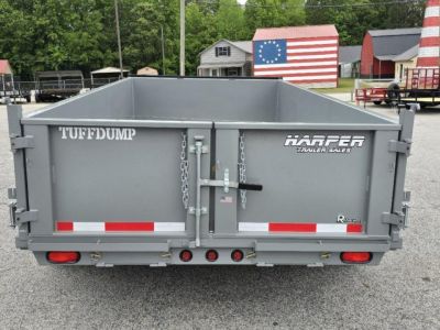 New 2026 TUFFDUMP 14K 7X14 DUMP TRAILER 2' WALLS
