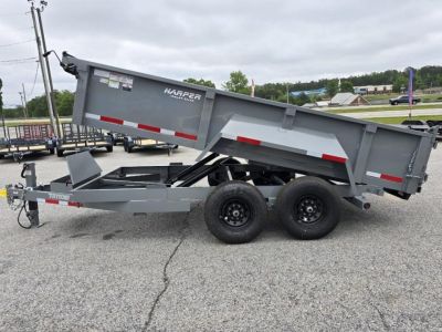 New 2026 TUFFDUMP 14K 7X14 DUMP TRAILER 2' WALLS