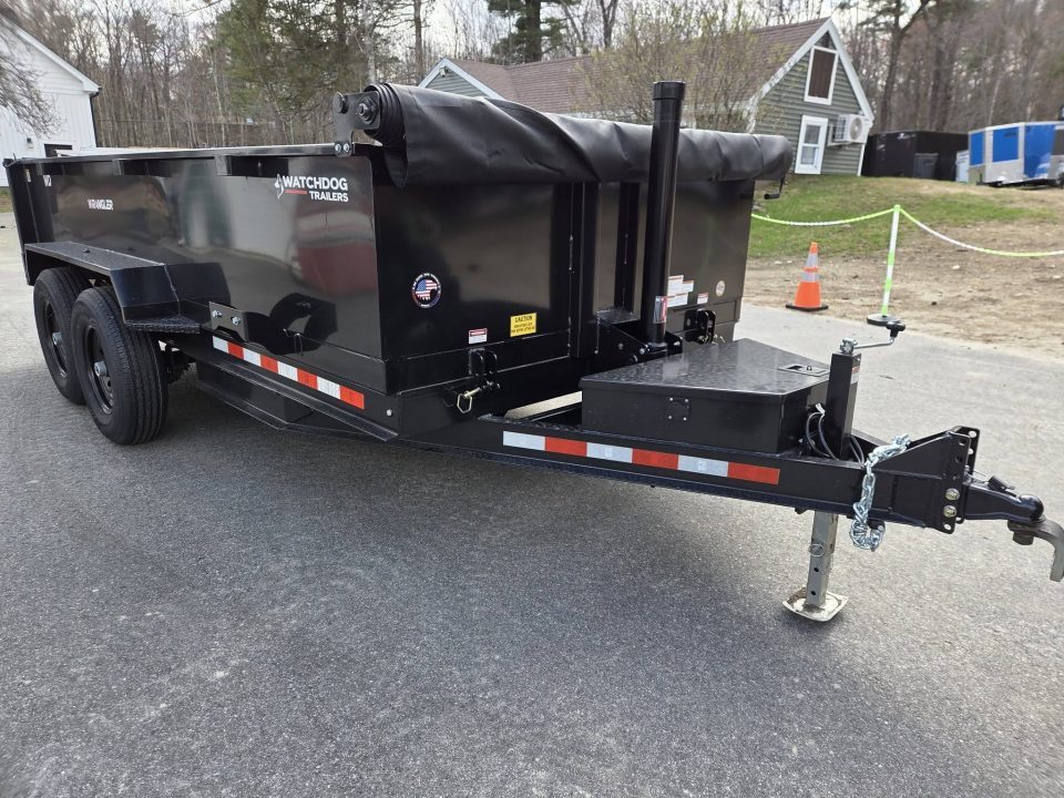 New 2026 Watchdog Trailers 7x14 14,000lb gvwr dump trailer with tarp kit and ramps Dump Trailer