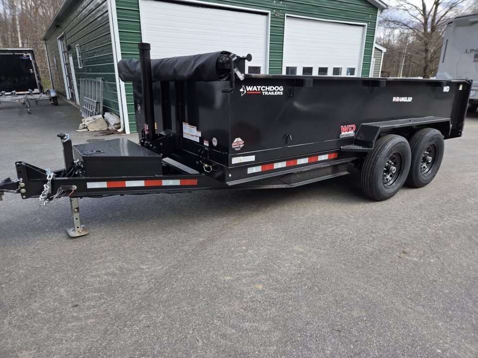 New 2026 Watchdog Trailers 7x14 14,000lb gvwr dump trailer with tarp kit and ramps Dump Trailer