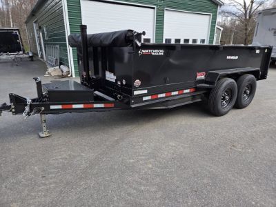 New 2026 Watchdog Trailers 7x14 Dump trailer with tarp kit & ramps Dump Trailer